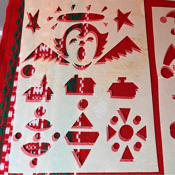 Vintage Christmas stencils Set of 6 Sheets. OLD! AMAZING! - Picture 9 of 9